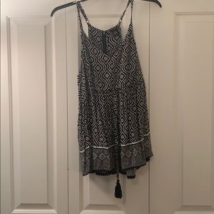 Black and whit polka dot tank top